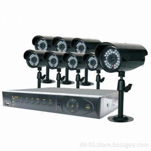 8-channel H.264 P2P DVR Kit, Supports Snapshot During Pre-viewing and Play Backing